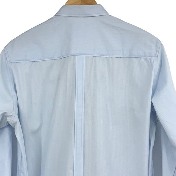 7 Diamonds Nordstrom Blue Shirt Size M Mens Button Casual 2467 GUC Long Sleeve - Picture 8 of 11